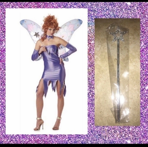 CALIFORNIA COSTUMES BRAND "TWILIGHT FAIRY!" WOMENS FAIRY COSTUME SIZE LARGE NEW! - Picture 10 of 12